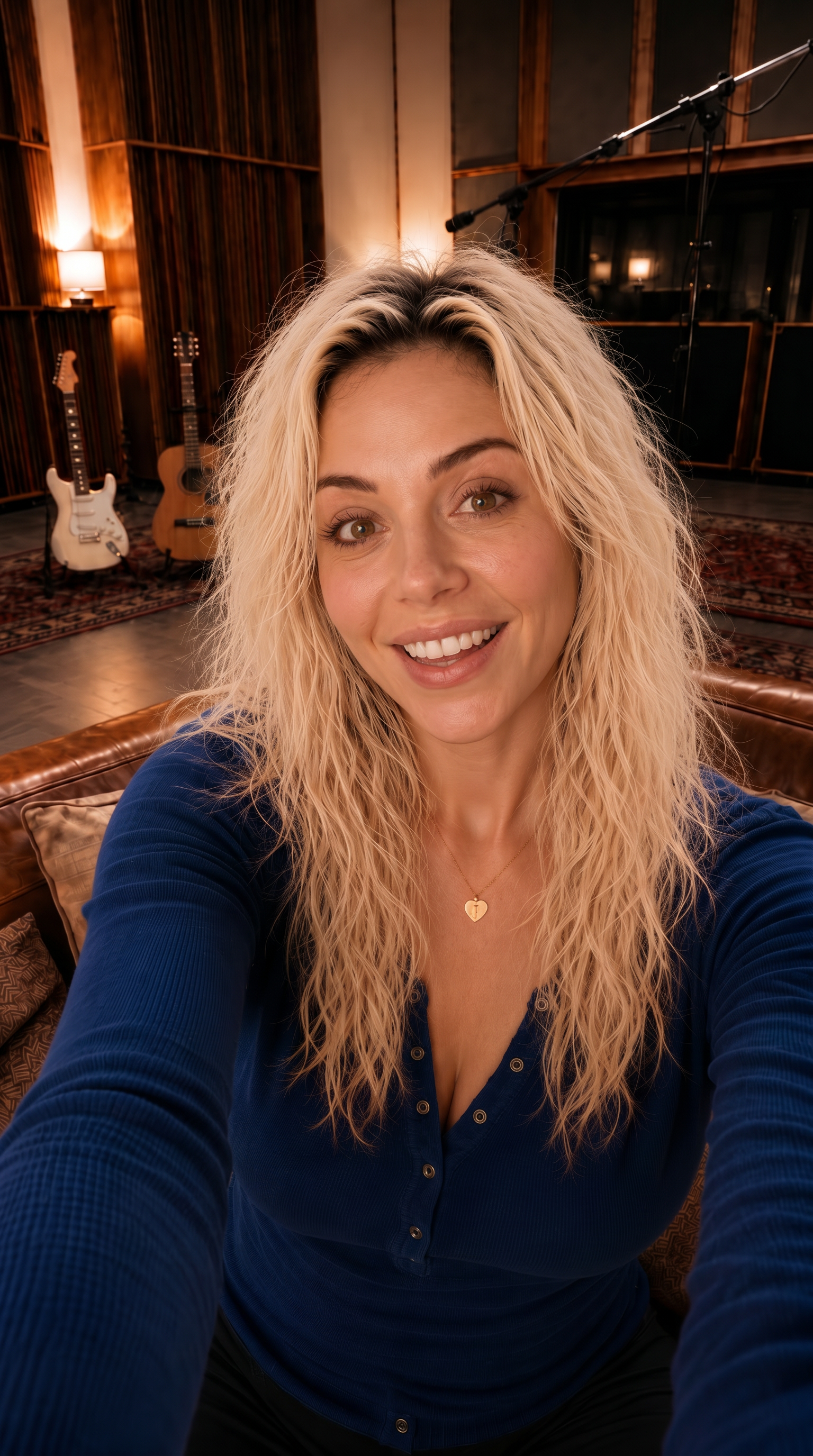 Juno Lont in the studio